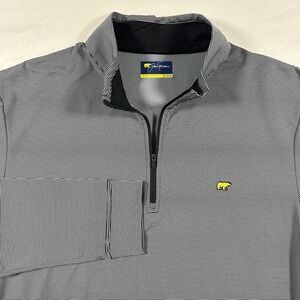 Jack Nicklaus Men's XL Blue Quarter 1/4‎ Zip Long Sleeve Golf Pullover Shirt